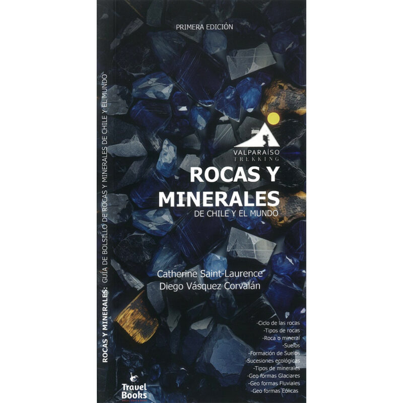 Guía de bolsillo desplegable de Rocas y Minerales de Chile y el mundo