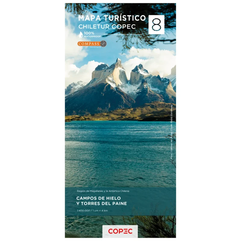 MAPA N° 8 CAMPOS DE HIELO Y TORRES DEL PAINE